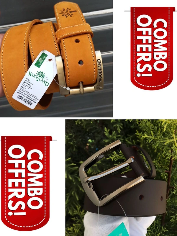 *100% Orginal Leather Belts Combo**Brand - Woodland & Polo**100 Original Premium Leather Belts**2 Ultimate Colours**Standard Size**2 Belt Combo  FREE SHIPPING**365 Days Open Order's*
