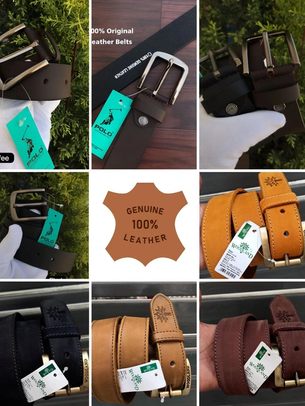*100% Orginal Leather Belts Combo**Brand - Woodland & Polo**100 Original Premium Leather Belts**2 Ultimate Colours**Standard Size**2 Belt Combo  FREE SHIPPING**365 Days Open Order's*