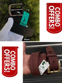 *100% Orginal Leather Belts Combo**Brand - Woodland & Polo**100 Original Premium Leather Belts**2 Ultimate Colours**Standard Size**2 Belt Combo  FREE SHIPPING**365 Days Open Order's*