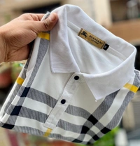 *BRAND - BURBERRY**COLLAR T-SHIRTS ULTIMATE ARTICLE*Designer article  *BEST QUALITY* IMPORTED SAP MATTY stuffFront printing design *7aQuality ✅ Store Articles✅**CUSTOMER FULLY SATISFACTION😍👌**SIZE-  M(38) L(40) XL(42) freeship**Quality Fully Guaranteed* Sap matty stuff very smooth and soft*BEST FOR PERSONAL USE*
