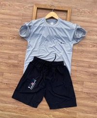 *Very Premium Quality Cotton  Tshirt & Ns lycra shorts M to XXL Artical**Brand Nike**Cotton Tshirt with Ns Shorts**Premium Quality**Next to original Showroom Artical* *T shirt Soft  cotton Fabric**Regular & Comfort Fit**Size -M38,L40,XL42,XXL44  free ship**Full Stock guys*