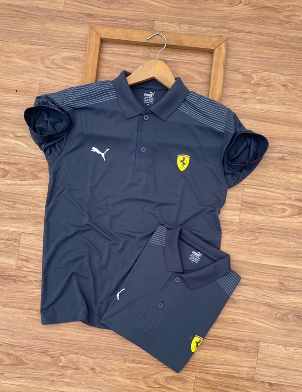 *Very Premium Quality Designer Collar Tshirt M to XXL Artical**Brand  Puma**sports Lycra Collar Tshirt with Design**Premium Quality**Next to original Showroom Artical* *Proper chest embroidery**Regular & Comfort Fit**Size -M38,L40,XL42,XXL44* free ship**Full Stock guys*