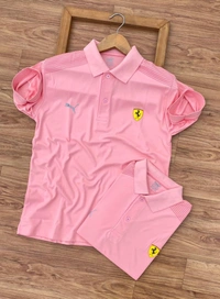 *Very Premium Quality Designer Collar Tshirt M to XXL Artical**Brand  Puma**sports Lycra Collar Tshirt with Design**Premium Quality**Next to original Showroom Artical* *Proper chest embroidery**Regular & Comfort Fit**Size -M38,L40,XL42,XXL44* free ship**Full Stock guys*
