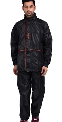 100% Original PVC Complete Rain suit with hud Article*BRAND - Kangaroo*Very very Heavy Quality Rain suits*Unisex Rain suit with Adjustable hud*2 Big Front Pockets*Fabric - Polyester PVC Material* Fully Waterproof*Regular and Relaxed Fit*Hand Wash Only*Complete Bag Packing*Reflective Piping on the front*100% Original Premium Quality Rain Suit*Size- L XL XXL**Standard Sizes & Length*