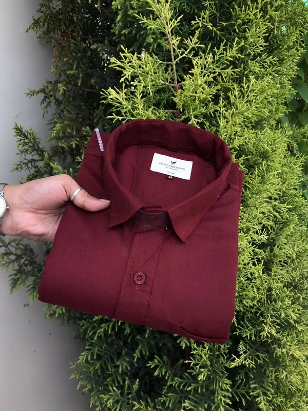 *Premium. Quality Plain 100% Cotton Blackberrys Shirt Artical**BRAND:- BLACKBERRYS**Latest Showroom Article**Premium Quality Shirts**Very Soft & Comfort Feel**4 Colours**Full Sleeves*Size : *M38 L40 XL42 XXL44**Price : 💫 **Shipping Free ✌**Full Stock**350 Pcs Available in stock**See Video For Quality*Best Quality Guranteed