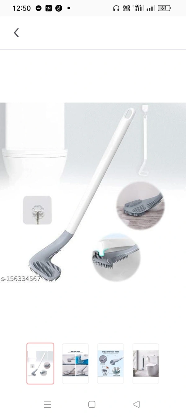 Home shoppy || Silicon Indian and Western Toilet Brush with Slim No-Slip Long Handle, Flex Toilet Brush Anti-Drip Set, 360 Deep Golf Head Brush Toilet - Bathroom Cleaning Brush And free 1 pc wall sticky Hook (Golf Shape Pack of 1)Name: Home shoppy || Silicon Indian and Western Toilet Brush with Slim No-Slip Long Handle, Flex Toilet Brush Anti-Drip Set, 360 Deep Golf Head Brush Toil