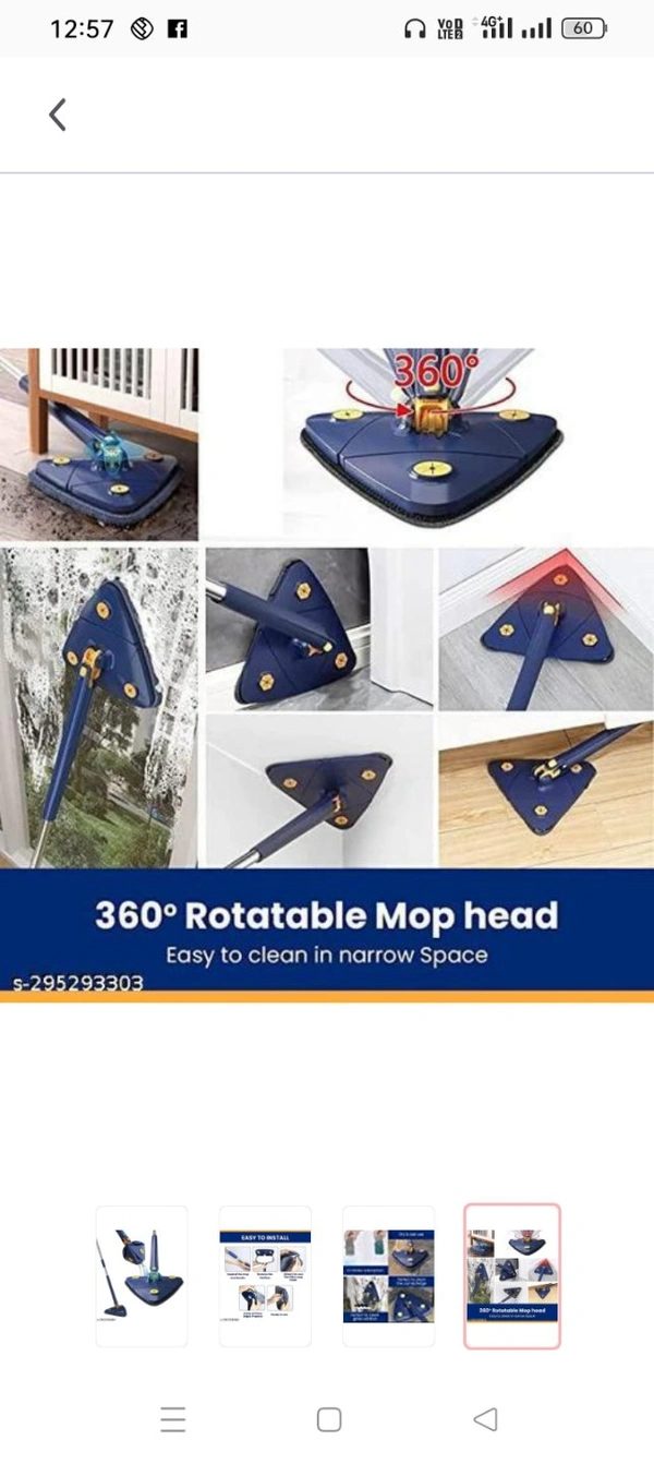WE CLEVER self squeeze 360° Rotatable Adjustable Triangle Multifunctional Cleaning Mop Triangle Mop with Stainless Steel Long Handle Push-Pull Squeezing Cleaning Mop Dry & Wet Mop for Floor Windows Ceiling Wall Narrow Space (Triangle)Name: WE CLEVER self squeeze 360° Rotatable Adjustable Triangle Multifunctional Cleaning Mop Triangle Mop with Stainless Steel Long Handle Push-Pull S