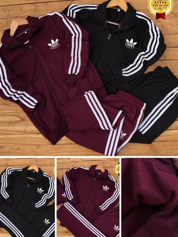 *Very Premium Quality Adidas Gucci Winter Fleece Tracksuit* 😍 *23K STORE ARTICLE* *Brand -ADIDAS GUCCI**Premium Quality Winter Tracksuit**FABRIC - 100% Cotton 3 Thread 🧵 Fleece**High Quality Tracksuit with 3 Awesome Colour**Size- M,L,XL,XXL* Free ship**Note :: plz Don’t  COMPARE With CHEAP QUALITY product**full stock available**See Video for Quality chk*
