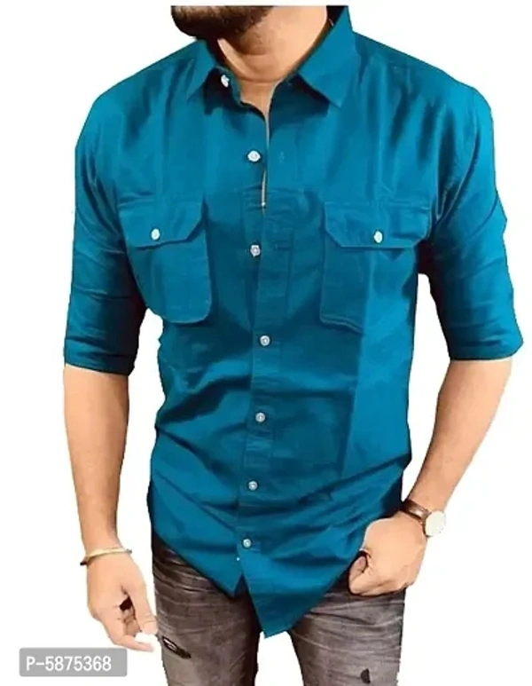 Stylish Cotton Long Sleeves Solid Cargo Shirthttps://myshopprime.com/collections/476414014