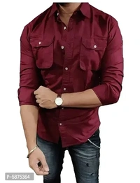 Stylish Cotton Long Sleeves Solid Cargo Shirthttps://myshopprime.com/collections/476414014