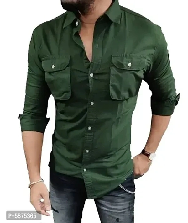 Stylish Cotton Long Sleeves Solid Cargo Shirthttps://myshopprime.com/collections/476414014