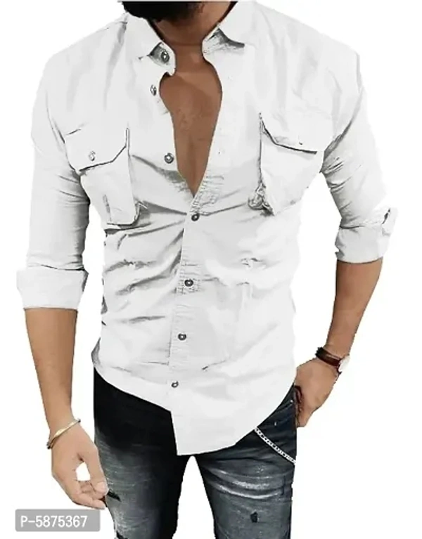Stylish Cotton Long Sleeves Solid Cargo Shirthttps://myshopprime.com/collections/476414014