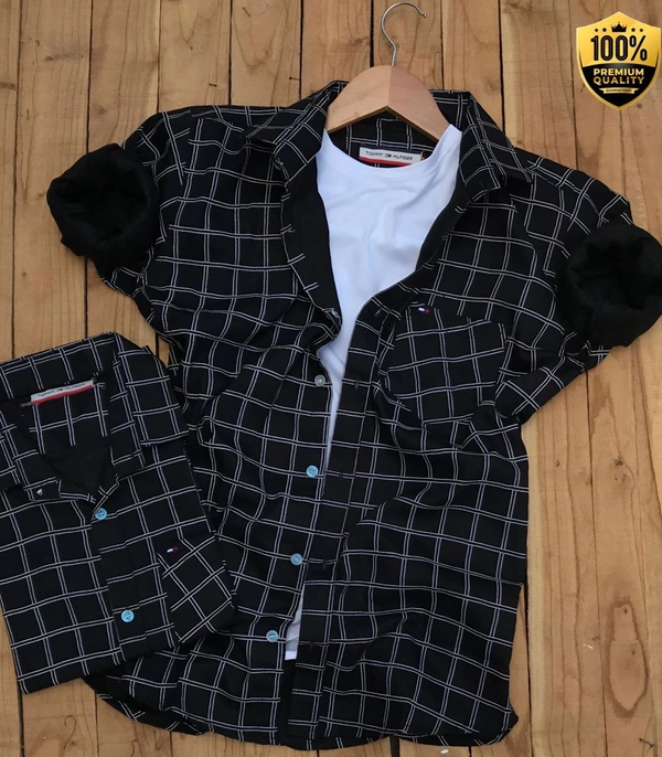 *Super Premium Quality Tommy Hilfiger Chk Shirt Article**Brand - Tommy Hilfiger**Full Sleeves chk shirts**10A Quality**3 DIFFERENT COLOURS**Super Premium Quality Chk Shirts**100% Original Soft Cotton Fabric* sizes *M38: L40: XL42:* Free Ship/-* Full Stock *15-15-15 Sets available In stock**See Video For Quality Chk*👇