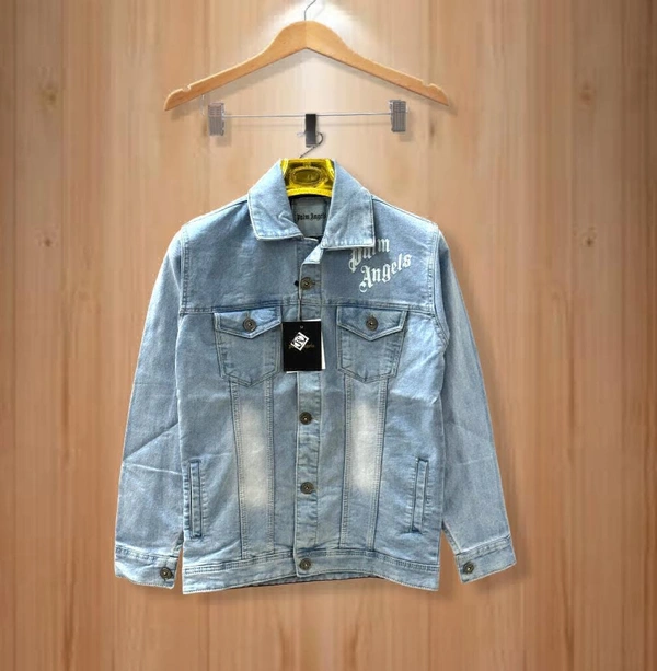 *Palm Angels Denim Jacket* 😍 *STORE ARTICLE 2023*SURPLUS  FULLY BRANDED HEAVY STUFF  ONLY FOR PREMIUM CUSTOMERS *Denim Jacket**High Quality product**size M L Xl*😍Awesome quality 😍* Free Ship**Weight 890 gram**Note :: plz Don’t  COMPARE With CHEAP QUALITY product **BEST FOR PERSONAL USE 👌*Hurry 👣*  with packing **full stock available*