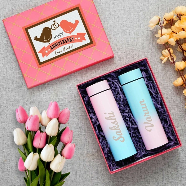Personalized Couple Bottle Hamper (NBO)