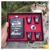 Personalized Hip Flask Wid Glasses (FSO)
