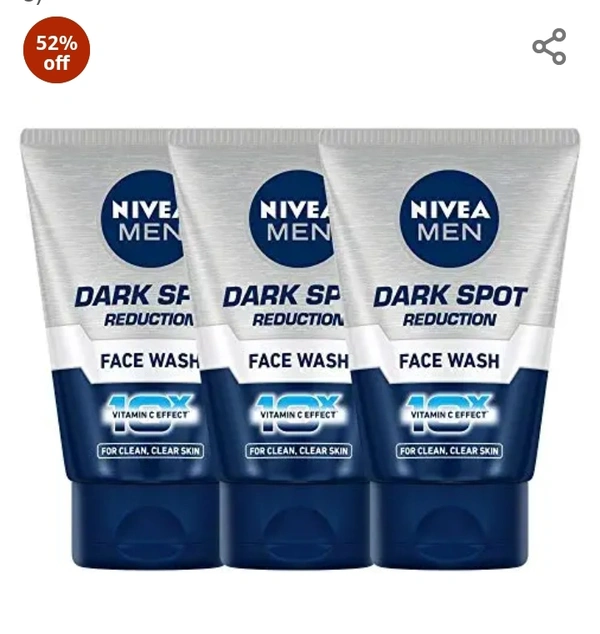 Nivea Dark Spot Reduction Face Wash, 100ml (Pack of 3)52%off52%off