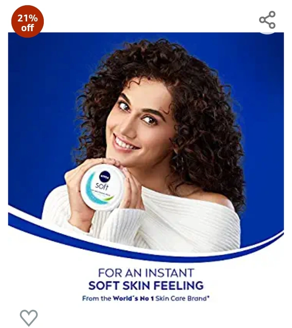 Nivia Store NIVEA Soft Light Moisturizer for Face, Hand & Body, Non-Sticky Cream with Vitamin E & Jojoba Oil, 500 
