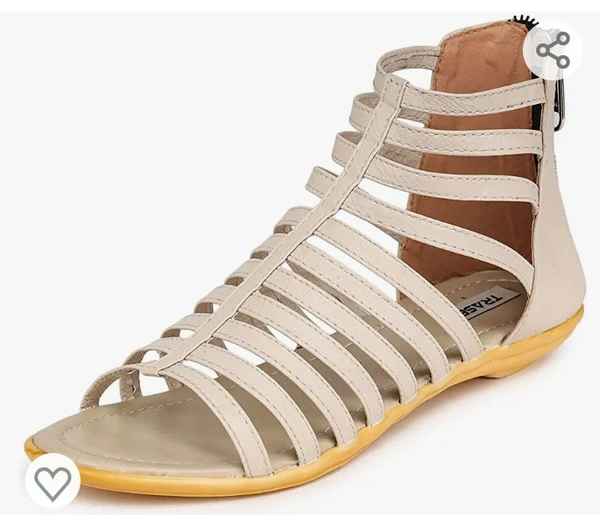TRASE Women's Fashion Sandals | Flat Gladiator Sandal With Zip Closure for Girls | Trendy & Comfortable for all Formal & Casual Occassions - 5.6.7.8