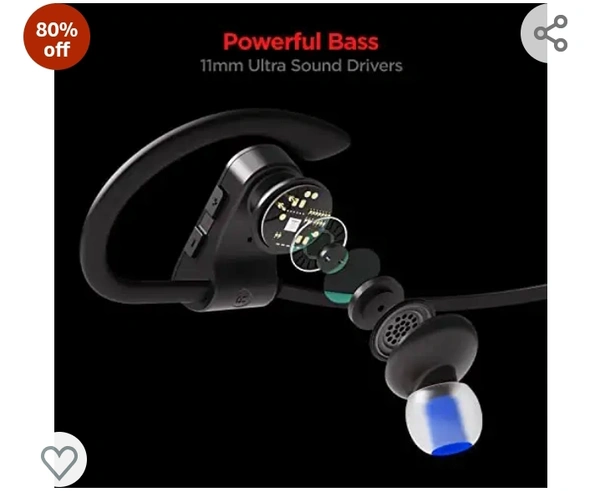 Voot Store  boAt Rockerz 261 in Ear Wireless Earphones with mic(Jazzy Blue)