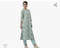 Janasya Women's White Cotton Straight Kurta with Pant And Dupatta - M.L.XL.XXL
