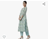 Janasya Women's White Cotton Straight Kurta with Pant And Dupatta - M.L.XL.XXL