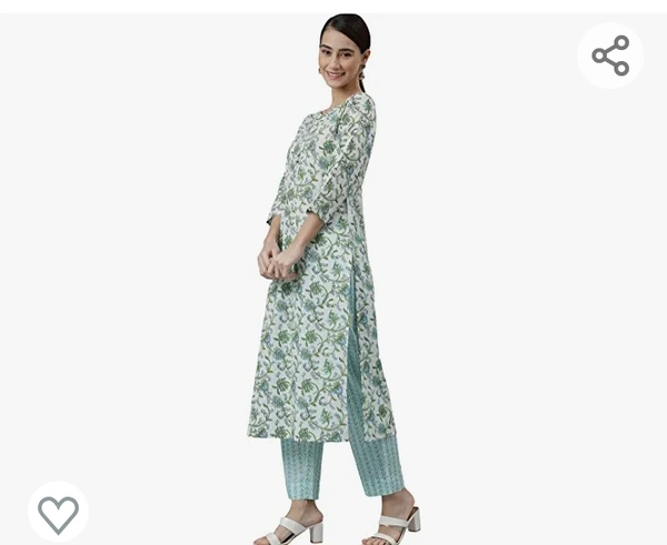 Janasya Women's White Cotton Straight Kurta with Pant And Dupatta - M.L.XL.XXL