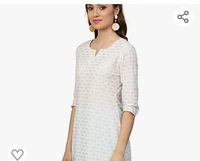 Idalia White And Sky Blue Khadi Gold Print Kurta Set With Dupatta