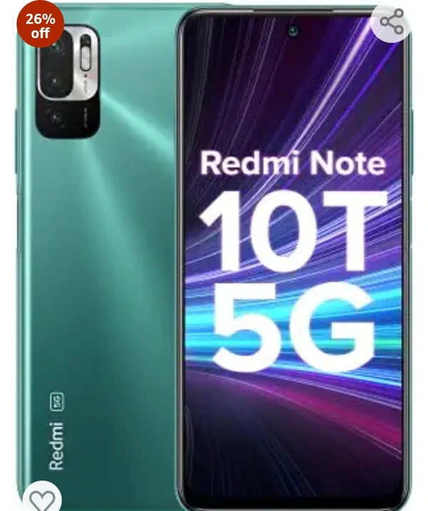 Redmi Note 10T 5G (Mint Green, 6GB RAM, 128GB Storage) | Dual5G | 90Hz Adaptive Refresh Rate | MediaTek Dimensity 700 7nm Processor | 22.5W Charger Included