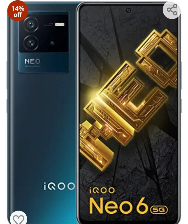 iQOO Neo 6 5G (Dark Nova, 8GB RAM, 128GB Storage) | Snapdragon® 870 5G | 80W FlashCharge