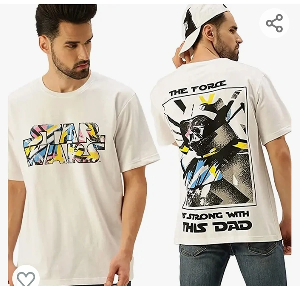 Veirdo Original Star Wars Tshirt for Men, Over Size T Shirt for Man, Graffiti Printed Half Sleeves Cotton Oversized T Shirts for Men & Boys, Cool Graffiti Printed T Shirts for Men