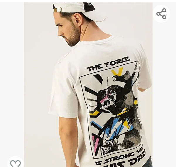 Veirdo Original Star Wars Tshirt for Men, Over Size T Shirt for Man, Graffiti Printed Half Sleeves Cotton Oversized T Shirts for Men & Boys, Cool Graffiti Printed T Shirts for Men