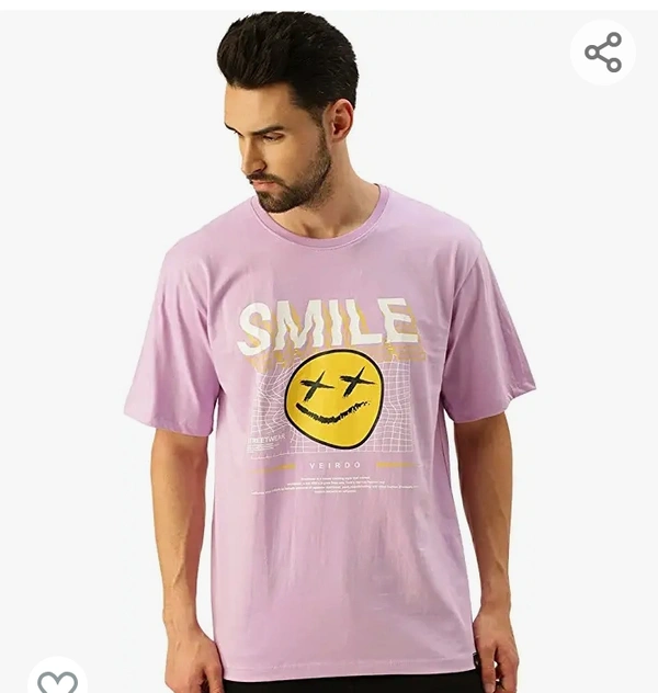Veirdo Mens Oversized T Shirts, Drop Shoulder Tshirt for Men & Boys, Cotton Half Sleeve Printed Oversized T-Shirts for Men, Round Neck Drop Shoulder Tshirt