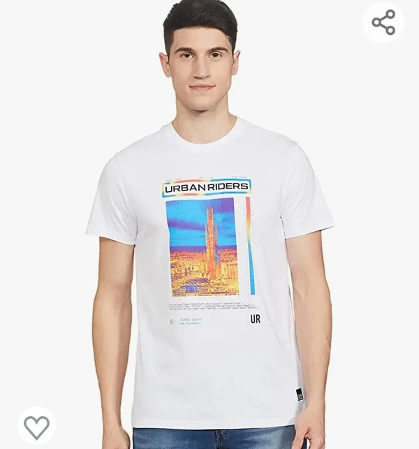 Lee White Graphic Print Regular Fit Tshirt