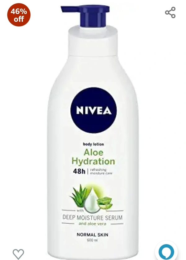 NIVEA Body Lotion, Aloe Hydration, with Aloe Vera for Instant Hydration in Summer, for Men & Women 600 ml