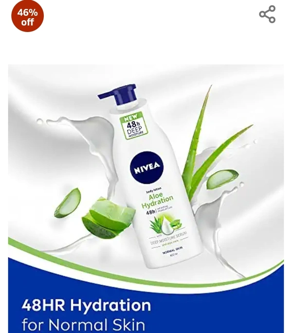 NIVEA Body Lotion, Aloe Hydration, with Aloe Vera for Instant Hydration in Summer, for Men & Women 600 ml
