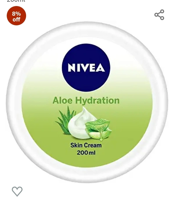 NIVEA Aloe Hydration Cream, Refreshing Moisture Care 200ml
