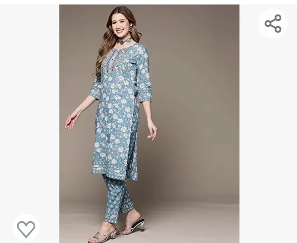anubhutee Women's Cotton Kurta Set - L. M. XL. XXL