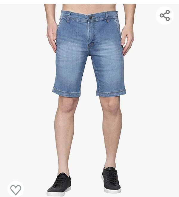 Hill Turne HILL TURNER Regular fit Men Shorts | Stretchable Denim Shorts | Half Pants for Mens | Stylish Shorts for Men (Pack of 1) - M. L. XL. XXL