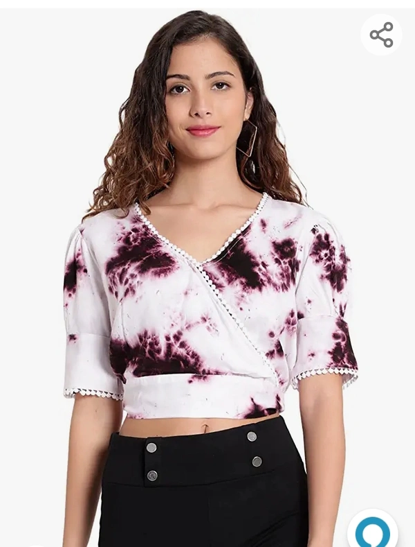 Indietoga Women's Casual Crop Shirt Tops (Small to Plus Sizes 7XL) - M. L. XL. XXL