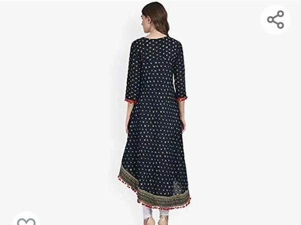 Amarya Women  Amayra Women's Cotton Anarkali Kurti - M. L. XL. XXL