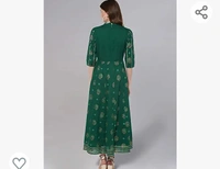 Idala Gold idaLia Gold Print Anarkali Kurta - M. L. XL. XXL