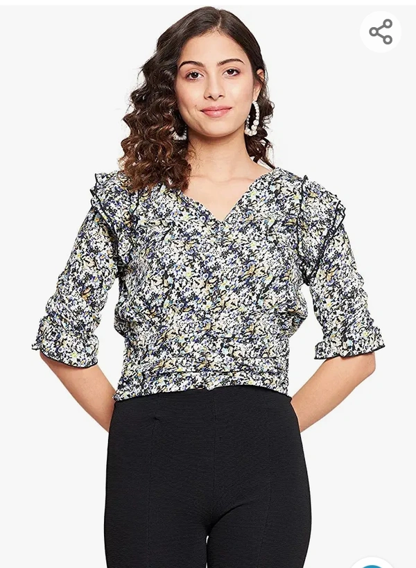 Madame Hill Madame Women Black Textile Top - M. L. XL. XXL