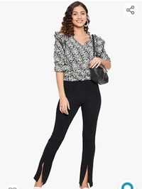 Madame Hill Madame Women Black Textile Top - M. L. XL. XXL
