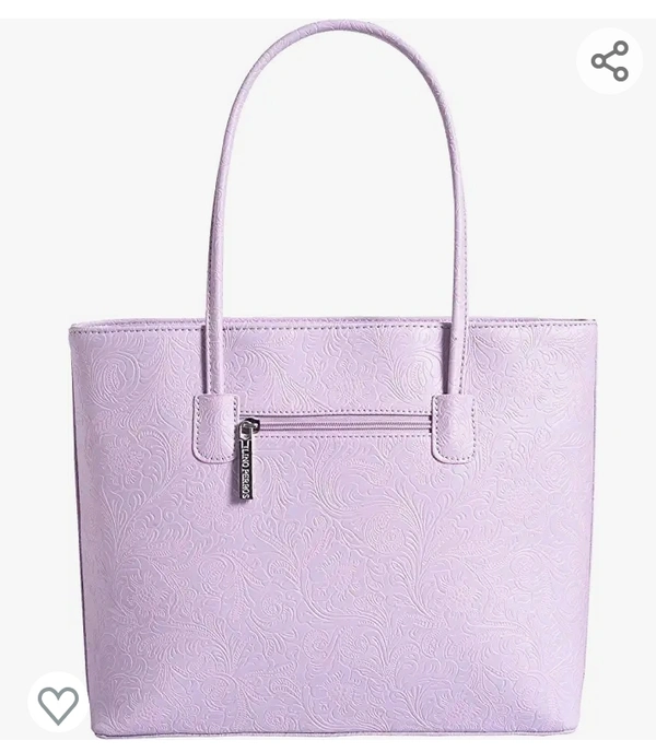 Lino Pirrors Lino Perros Womens Floral Lavender Tote bag