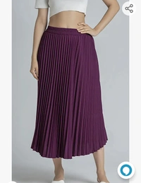 AASK Girl's|Women's Classic Stretchy All Time Trendy Pleated Skirt|Western Skirt |midi Skirt| plited Lehenga Wedding Ghaghra - L. XL. XXL