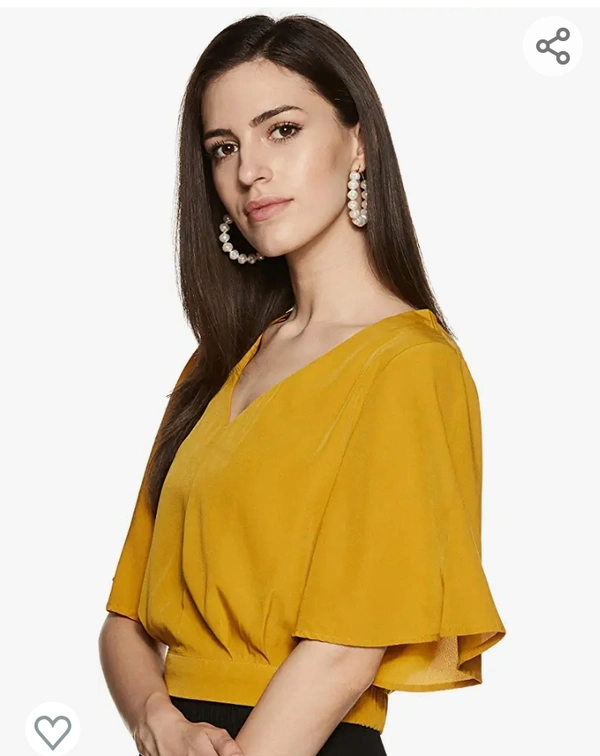 Harpa V-Neck Solid Tops - M. L. XL. XXL