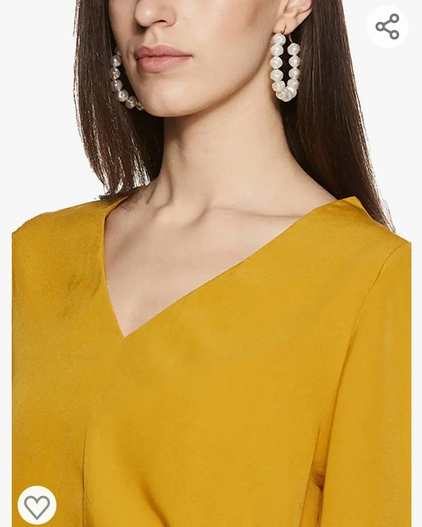 Harpa V-Neck Solid Tops - M. L. XL. XXL