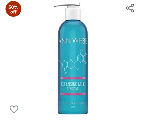 Ann Wbbe ANN WEBB Sensitive Cleansing Milk: Gentle Milky Cleanser that Nourishes and Rejuvenates skin