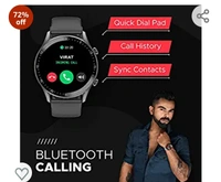 Fire-Boltt India's No 1 Smartwatch Brand Talk 2 Bluetooth Calling Smartwatch with Dual Button, Hands On Voice Assistance, 60 Sports Modes, in Built Mic & Speaker with IP68 Rating
